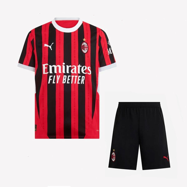 Maglia AC Milan Home Bambino 24/25 Nero